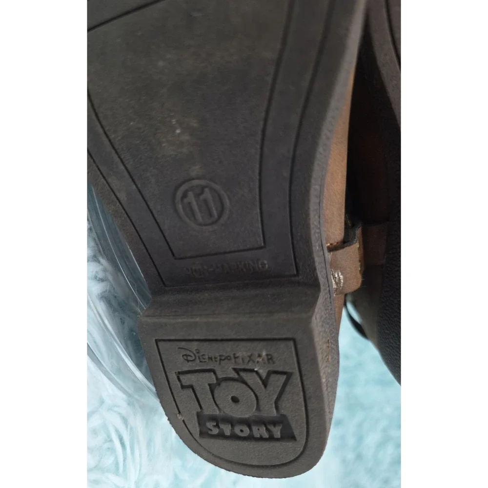 Disney Pixar Toy Story Woody Bullseye Kids Cowboy Boots Size 11 Brown Western